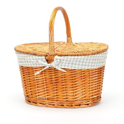 Bacon Basketware Oval Willow Picnic Basket