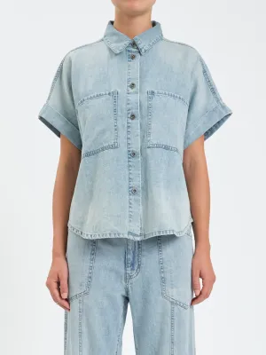Daze Shore Top Rolled Sleeve Top Wild Card