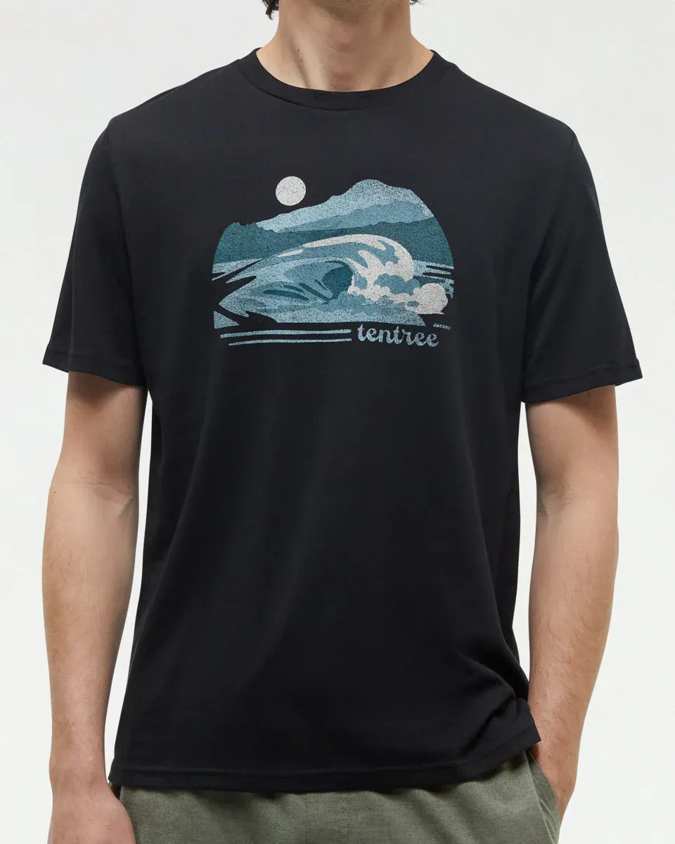 Ten Tree M Breaker T-Shirt Meteorite Black/Mineral Blue