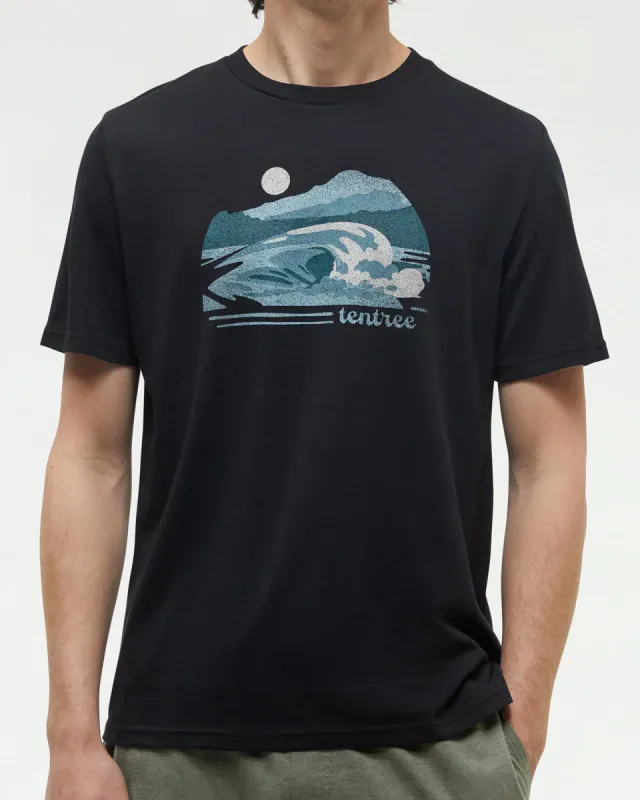 Ten Tree M Breaker T-Shirt Meteorite Black/Mineral Blue