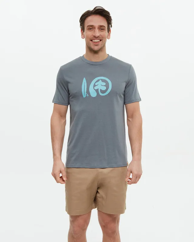 Ten Tree M Seaforestation Logo T-Shirt Anchor Grey