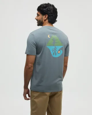 Ten Tree M Seaforestation T-Shirt Anchor Grey