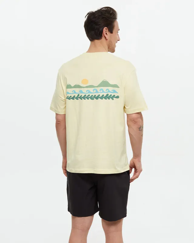 Ten Tree M Seaforestation Relaxed T-Shirt Sunray/Sea Blue
