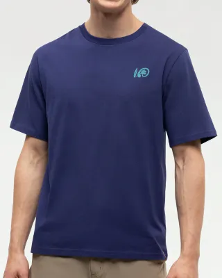 Ten Tree M Seaforestation Relaxed T-Shirt Indigo T