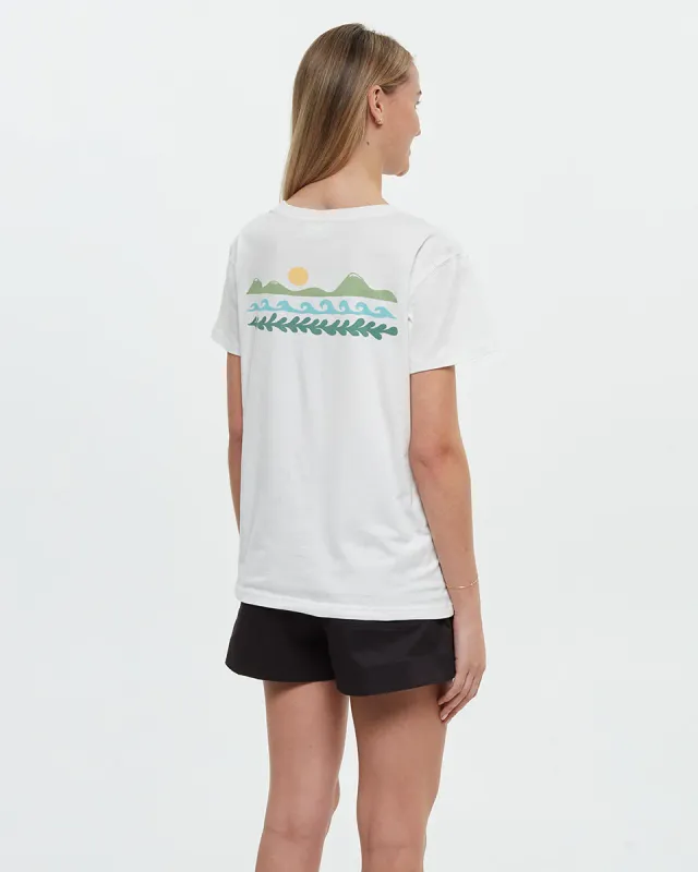 Ten Tree W Seaforestation T-Shirt Undyed/Sea Blue