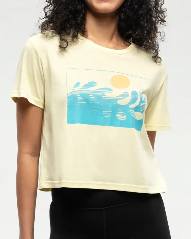 Ten Tree W Seaforestation Crop T-Shirt Sunray/Sea Blue