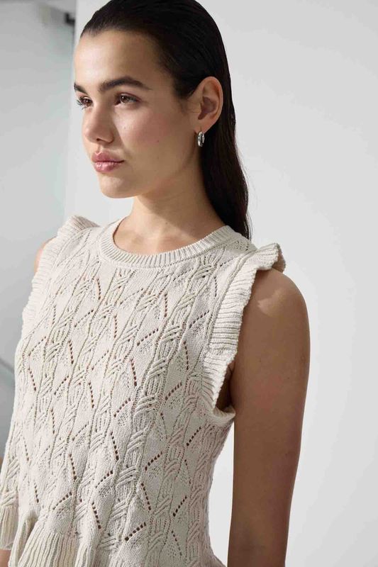 Deluc Genoa Knit Top Chalk