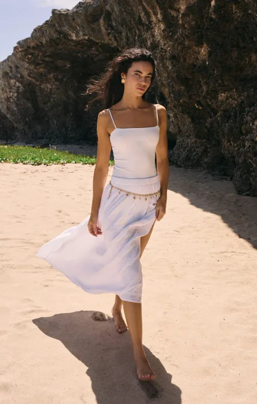 Z Supply Reina White Airy Skirt