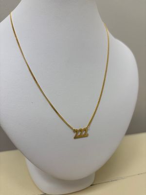 House of Moda 222 Angel Number Necklace Gold
