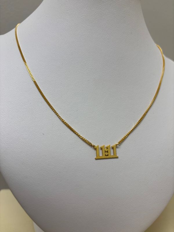 House of Moda 11:11 Angel Number Necklace Gold