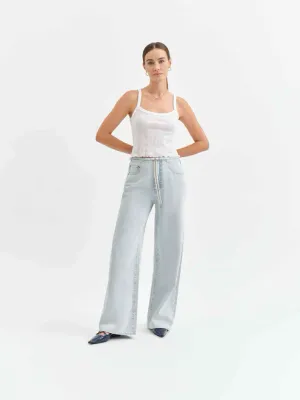 Daze Madison Mid Rise Wide Leg Baby Talk