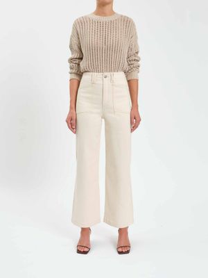 Daze Valley Girl High Rise Ankle Leg Rawcut