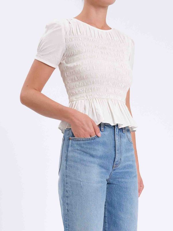 Daze Chloe Smocked Puff Sleeve Top 