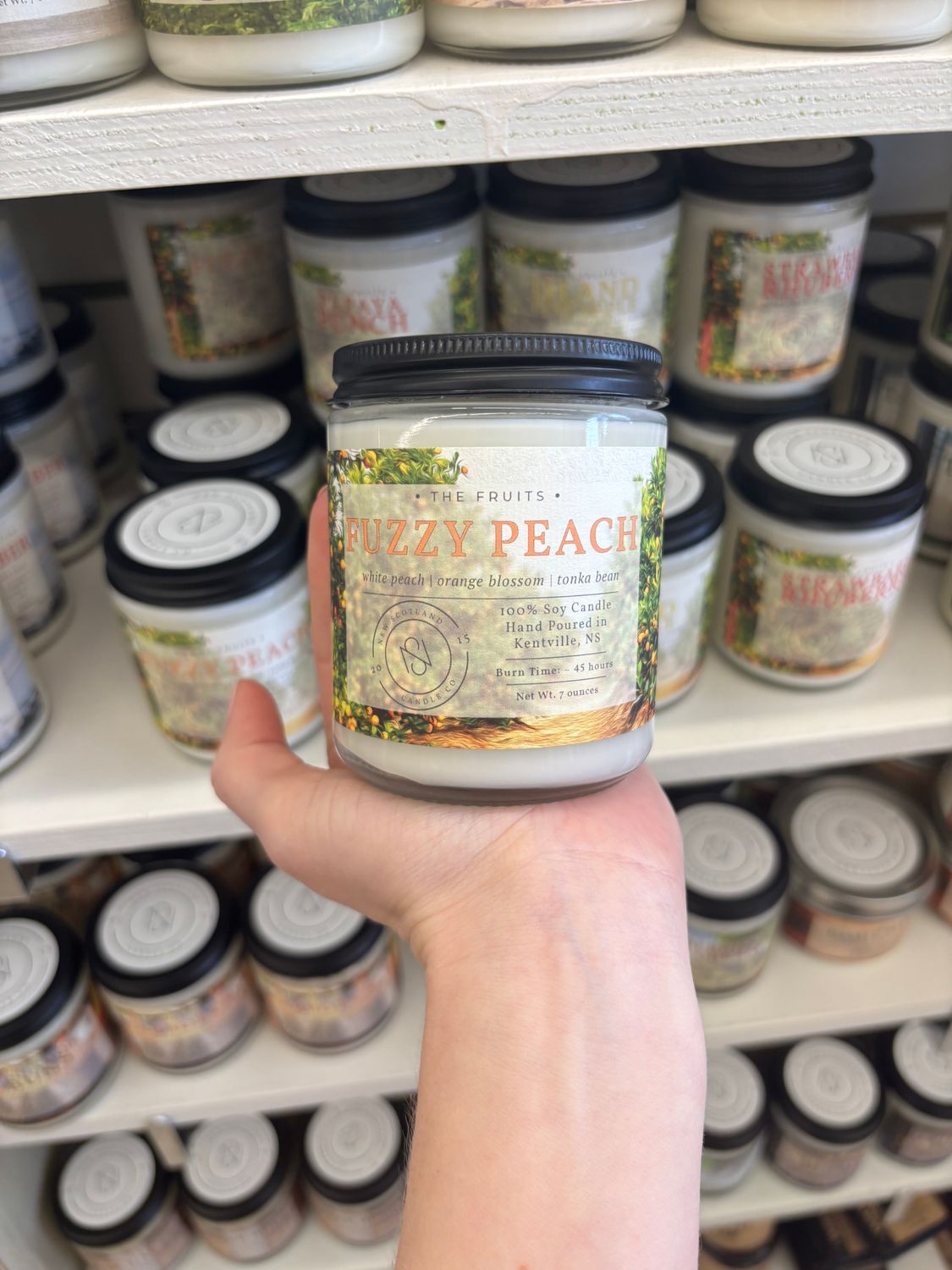 New Scotland Candle Co. Fuzzy Peach 7oz