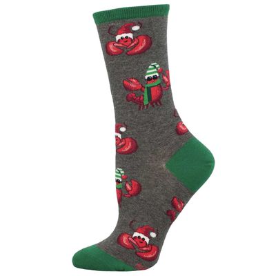 Socksmith Festive Lobsters Charcoal Heather W