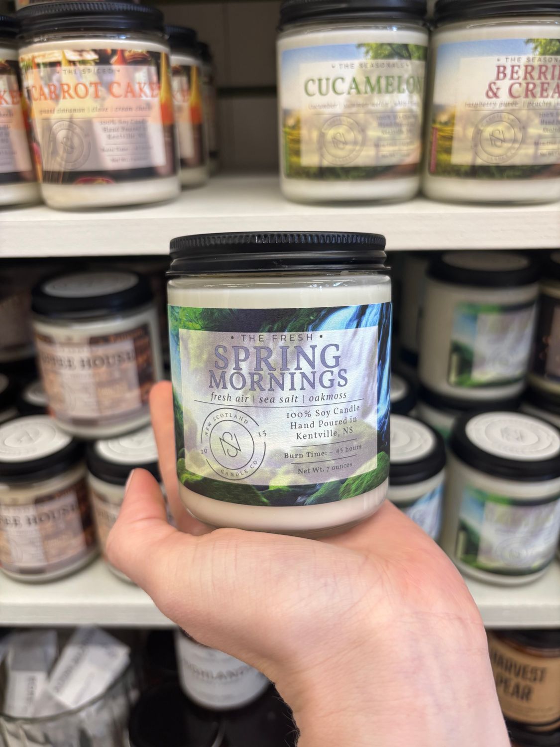 New Scotland Candle Co.  Spring Mornings 7oz