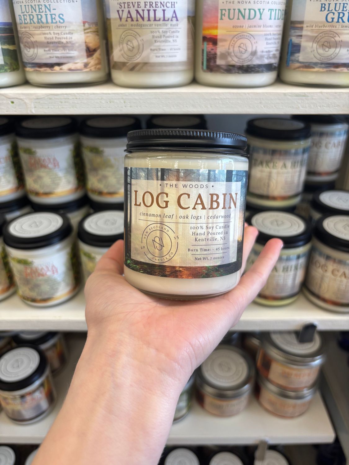 New Scotland Candle Co. Log Cabin 7oz