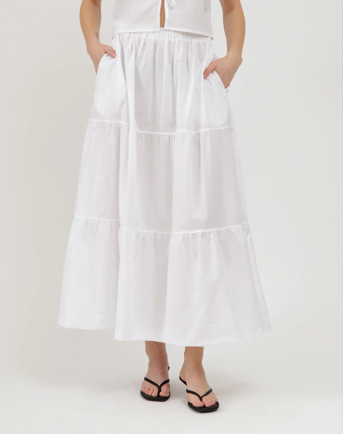 Brunette the Label Poplin Maxi Skirt