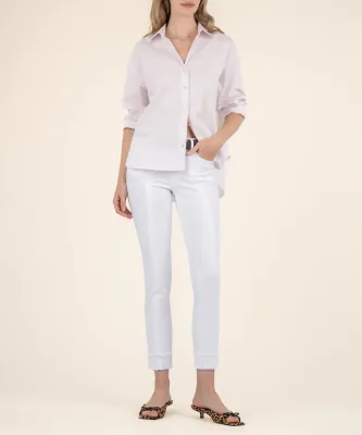 Kut From The Kloth Amy Crop Princess Seam Optic White