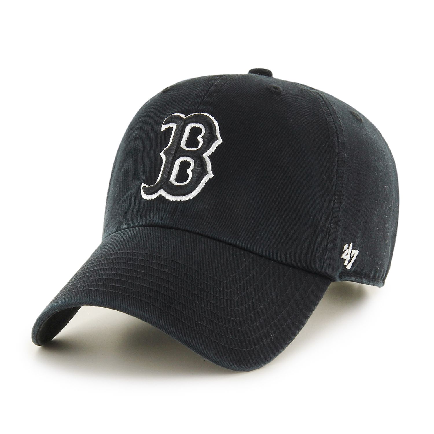 Boston Red Sox Black/White &#39;47 Clean Up