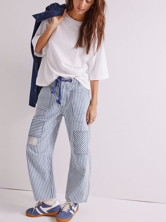 Free People Moxie Railroad Dark Slate