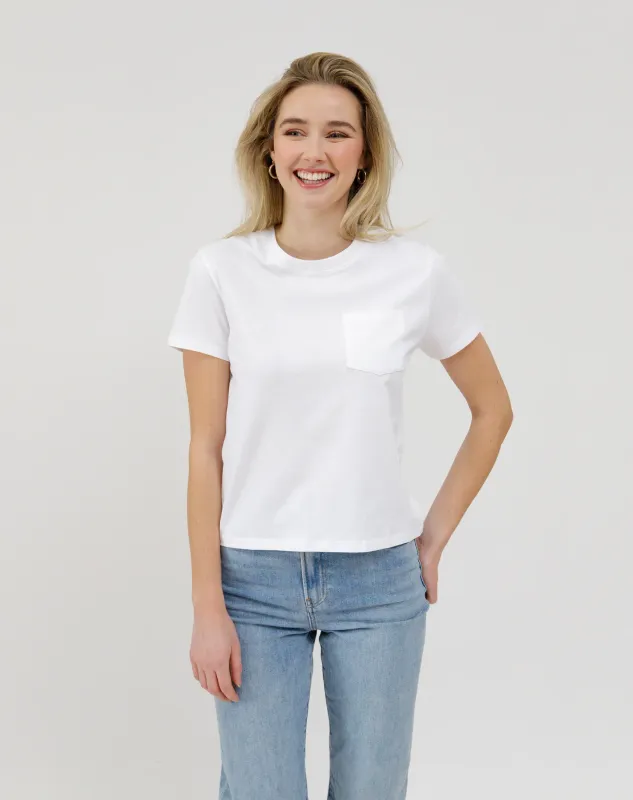 Brunette the Label Regular Tee with Pocket