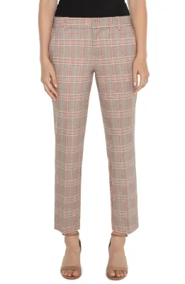Liverpool Kelsey Crop Trouser Lava Flow Plaid