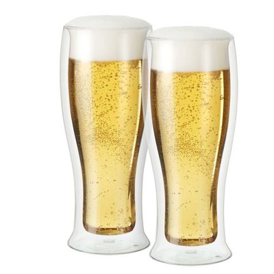 Oggi Double Wall Pilsner Glasses Set/2