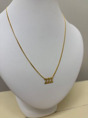 House of Moda 222 Angel Number Necklace Gold