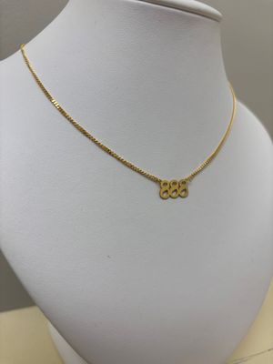 House of Moda 888 Angel Number Necklace Gold