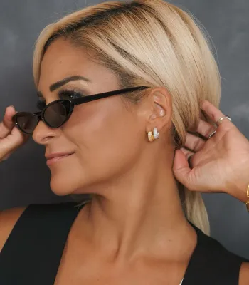 House of Moda Bold Huggie Hoops