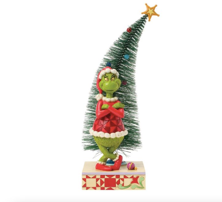 Jim Shore Grinch with Arms Crossed by Sisal Tree