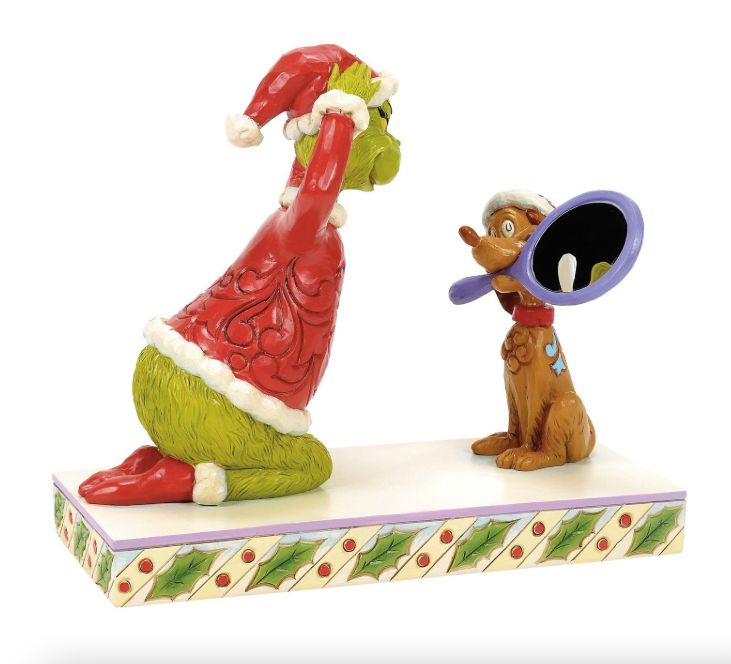 Jim Shore Max Holding Mirror for Grinch