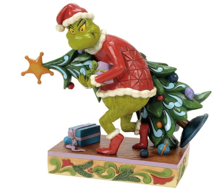 Jim Shore Grinch Carrying/Stealing Tree