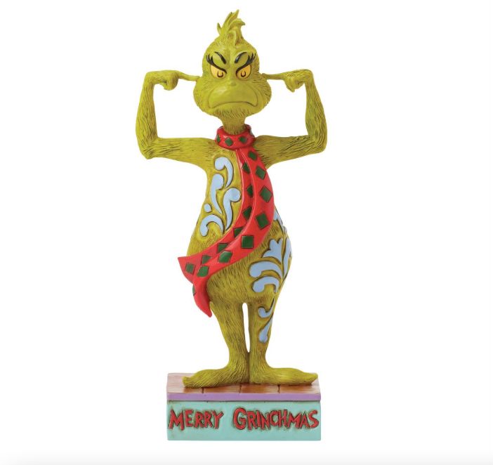 Jim Shore Grinch Plugging His Ears