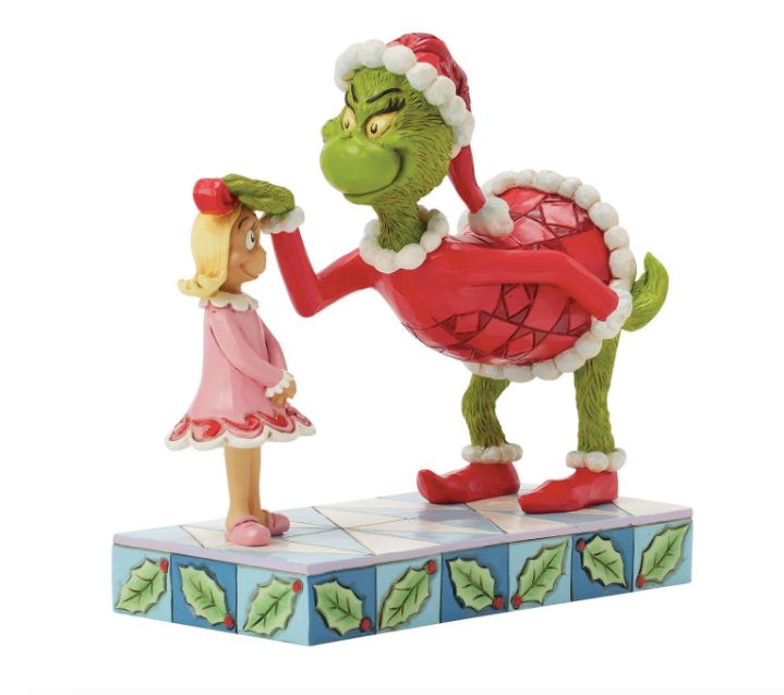 Jim Shore Grinch Patting Cindy Lou's Head
