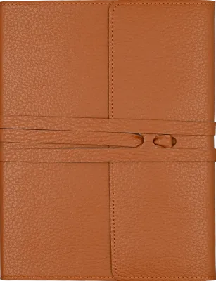 Peter Pauper Journal Leather Wrap Brown