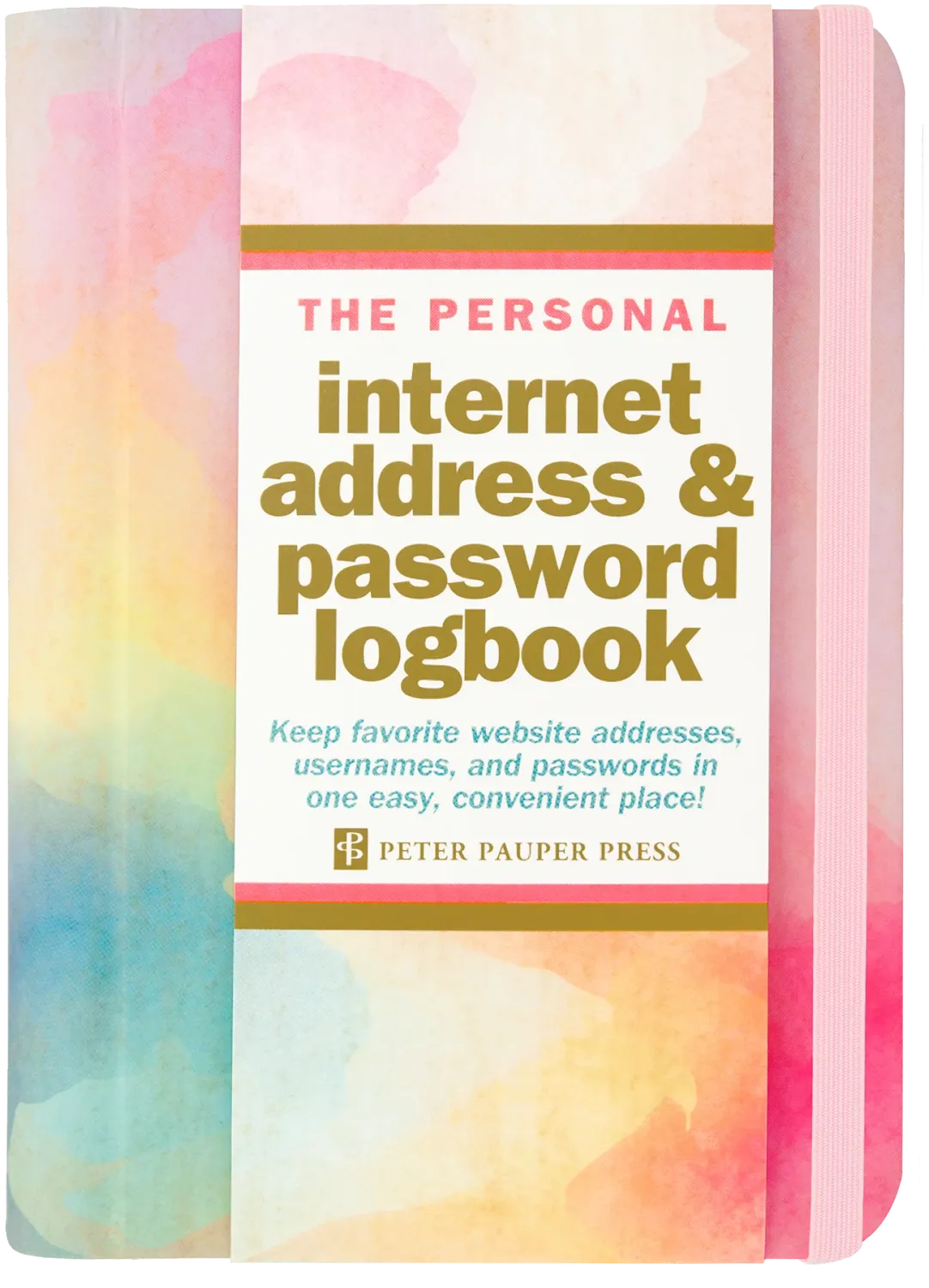 Peter Pauper Internet Log Book Watercolor Sunset