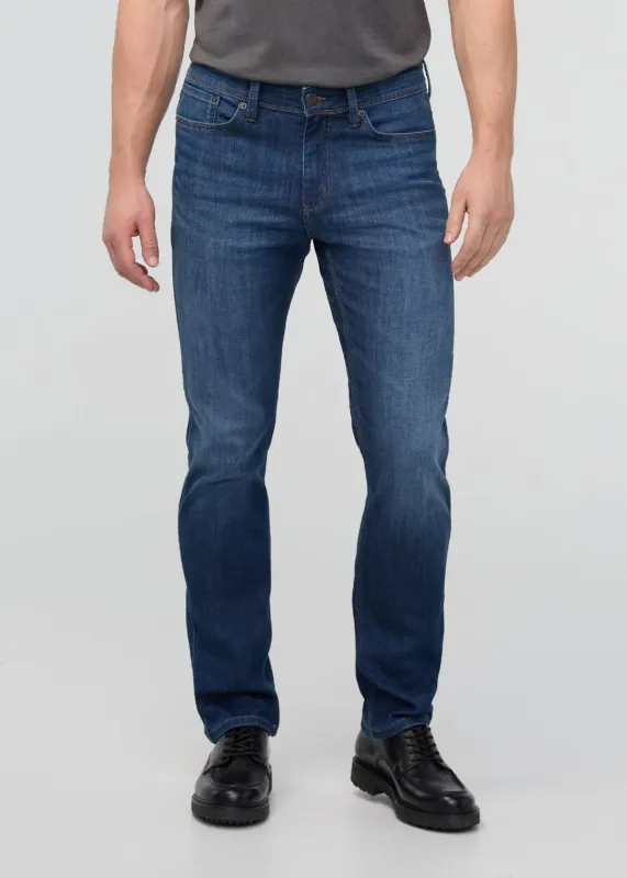 DUER Performance Denim Slim Straight Ocean Swell