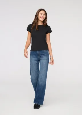 Duer PurePima Slim Crew Black