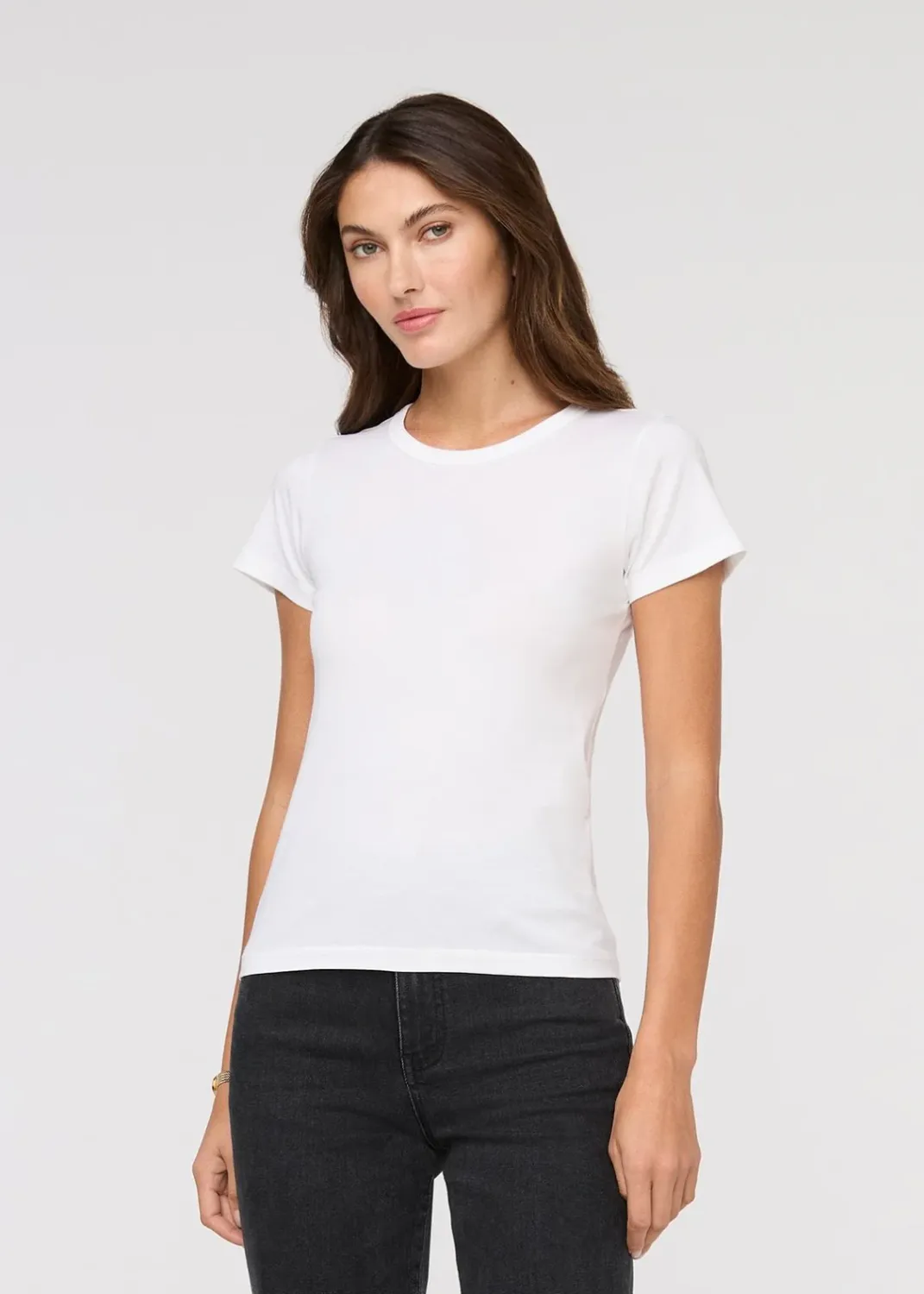 Duer PurePima Slim Crew White