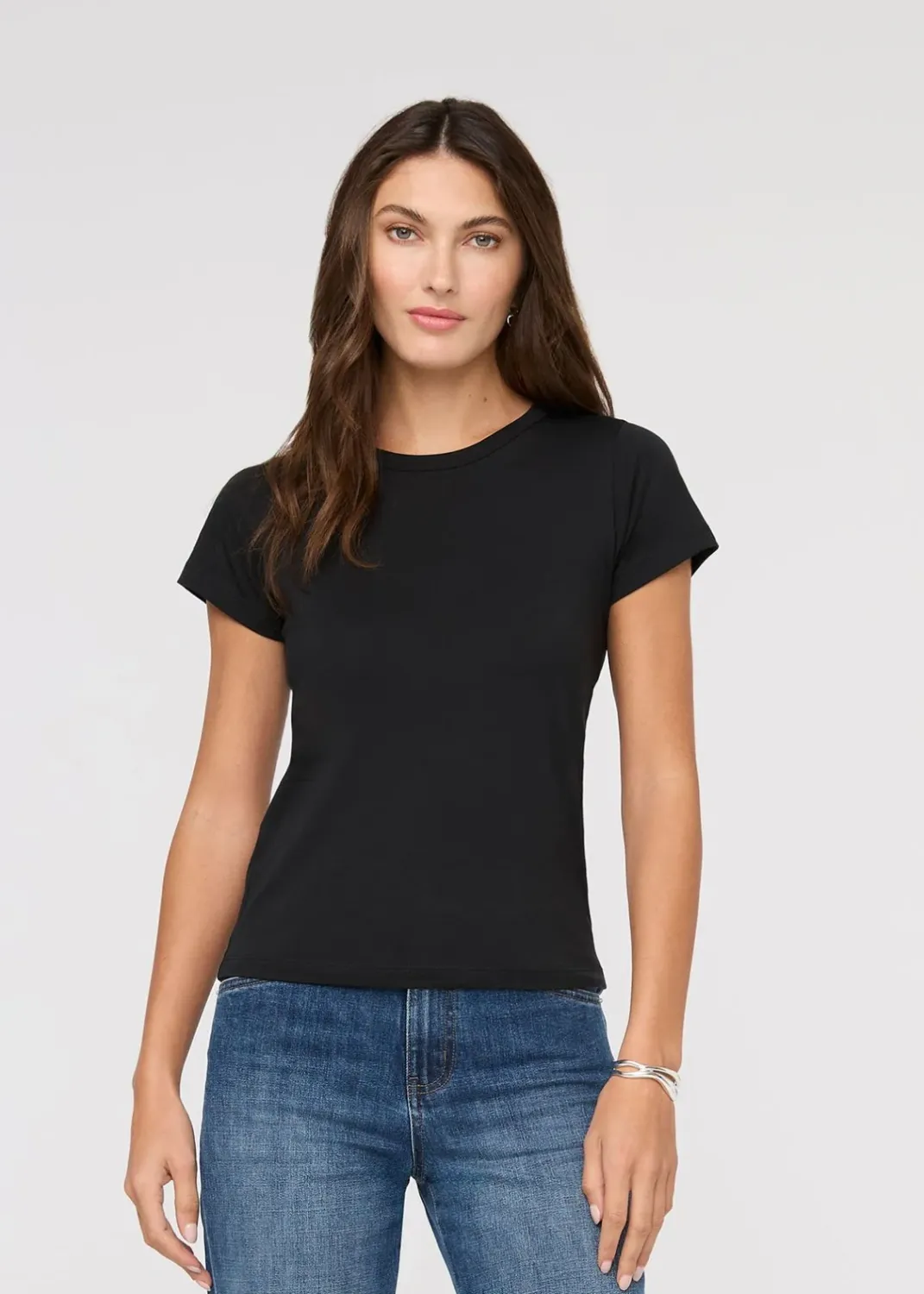 Duer PurePima Slim Crew Black
