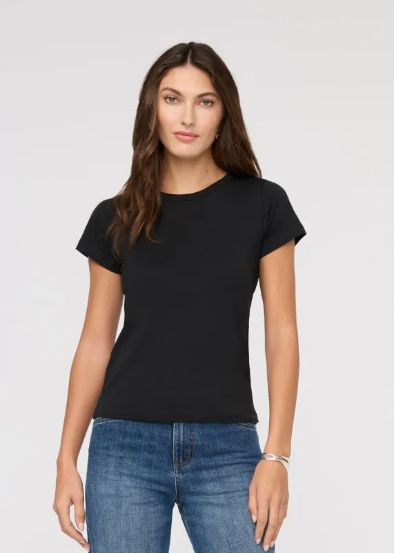 Duer PurePima Slim Crew Black