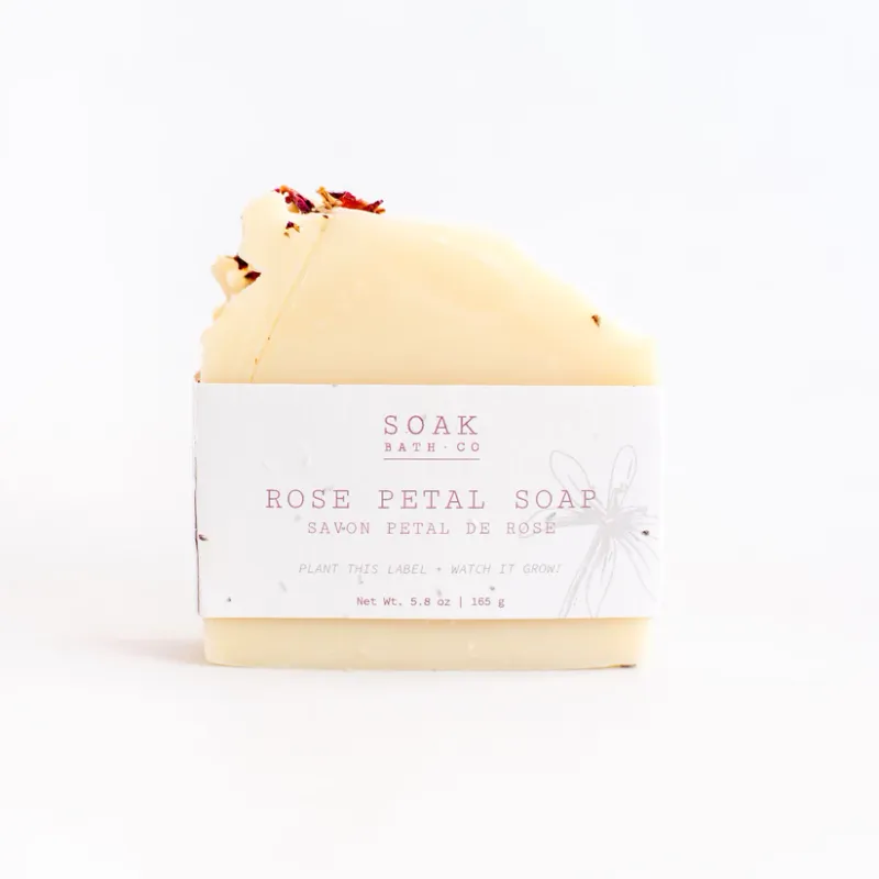Soak Bath Co Rose Petal Soap Bar