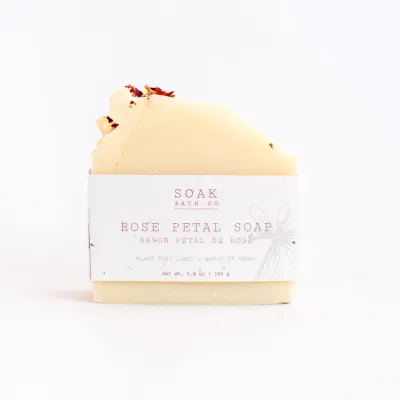 Soak Bath Co Rose Petal Soap Bar