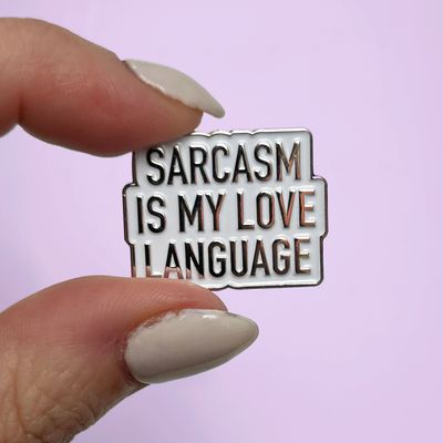 Classy Cards Enamel Pin Sarcasm Love Language