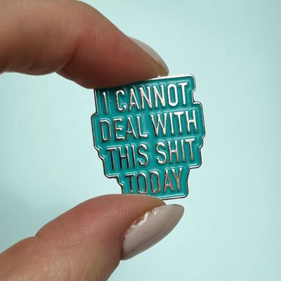 Classy Cards Enamel Pin Deal With This Shit