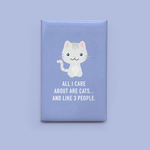Classy Cards Magnet Care About Cats