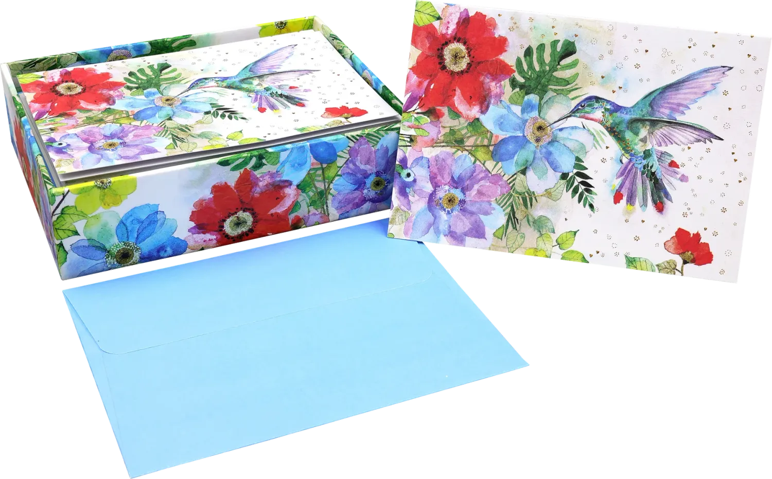 Peter Pauper Note Card Hummingbird Garden