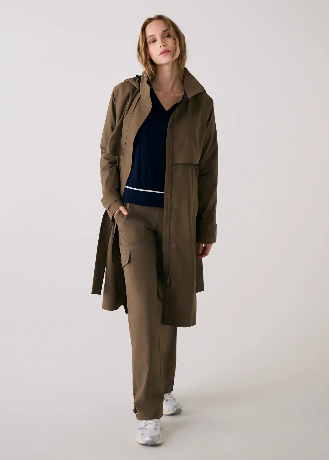Lole Alize Trench Coat Mocha